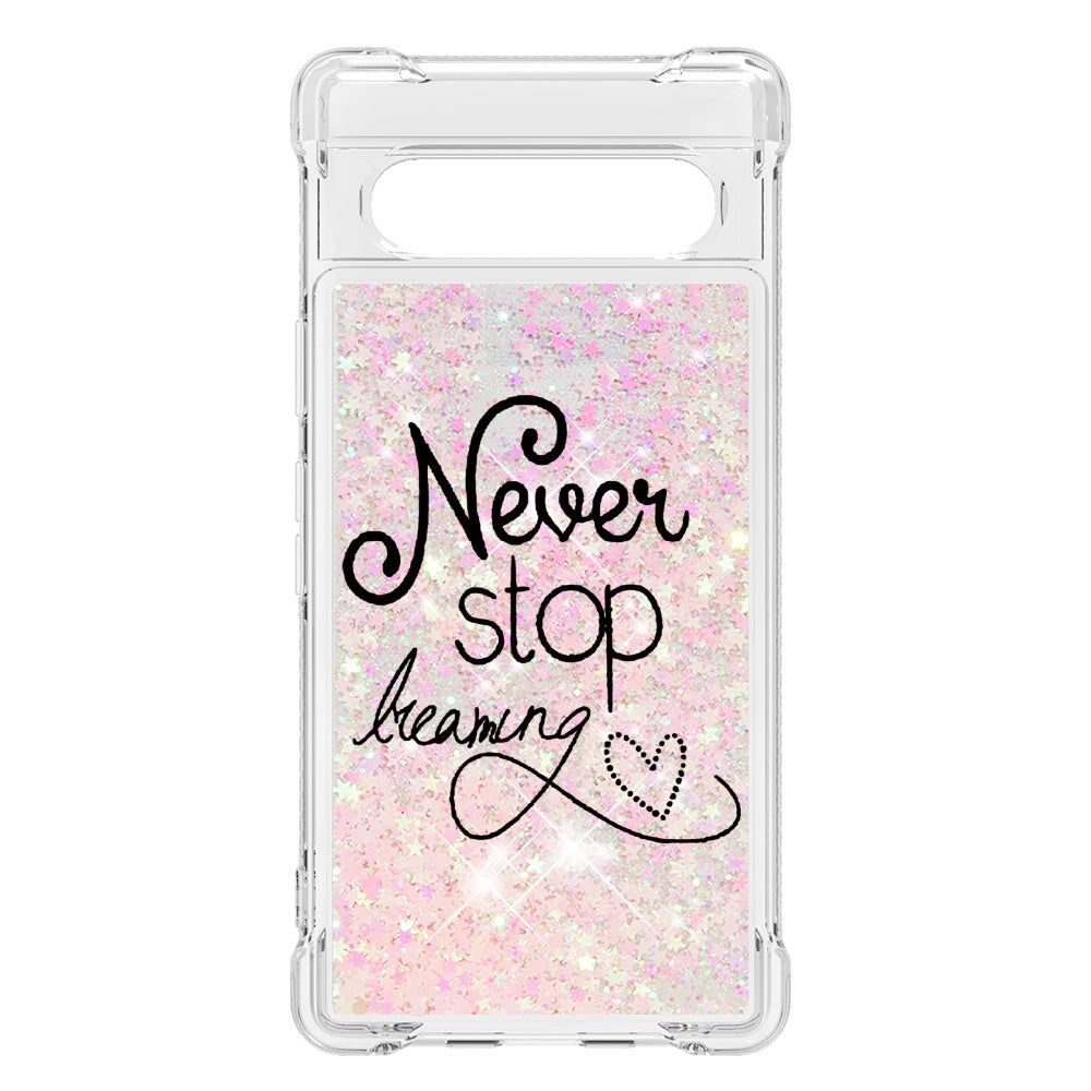 YB Quicksand Series-2 Phone Case for Google Pixel 7a 5G Anti-Drop Soft TPU Glittery Quicksand Case Pattern Printed Protective Cover YB Quicksand Series-2 Phone Case for Google Pixel 7a 5G Anti-Drop Soft TPU Glittery Quicksand Case Pattern Printed Protective Cover